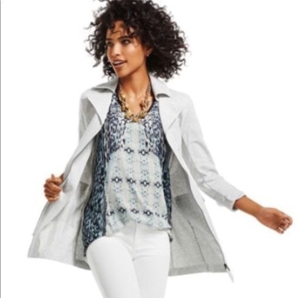 CAbi #253 Mixed Print Tunic Top